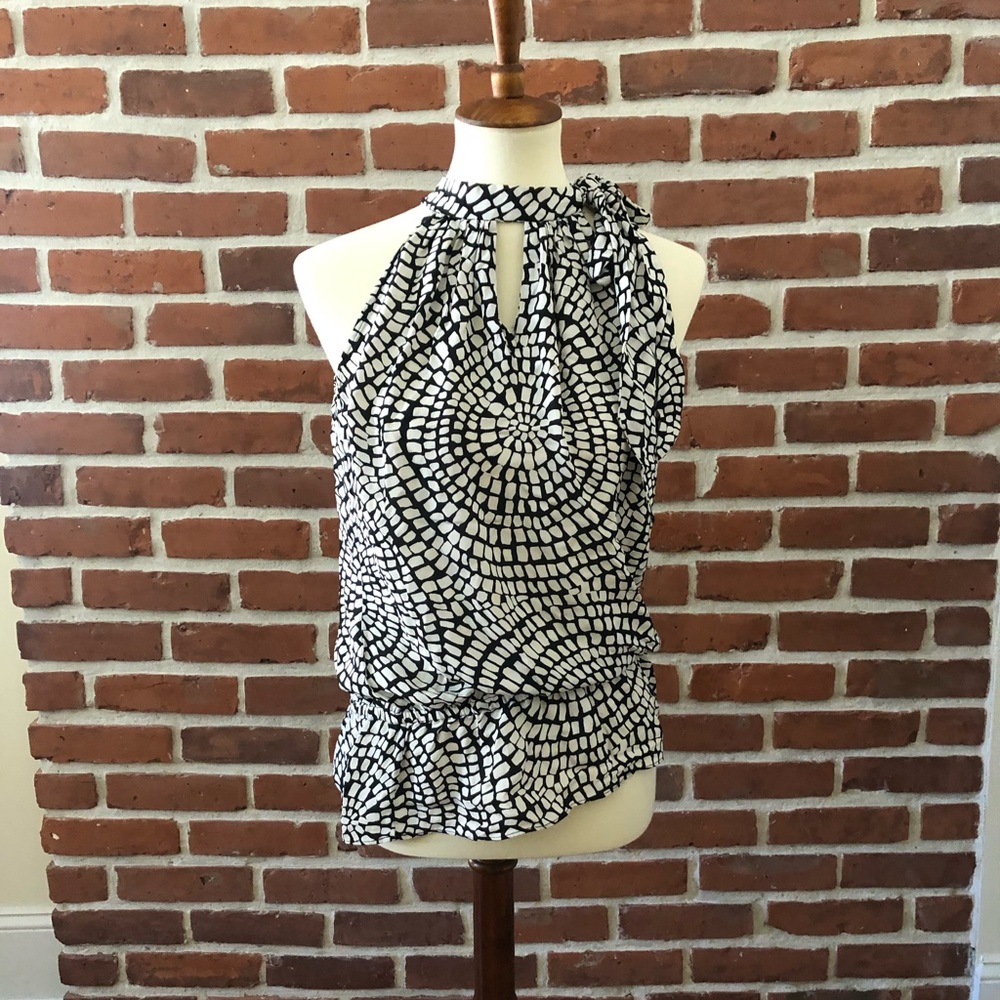 WHBM Sleevless Top with Tie Detail